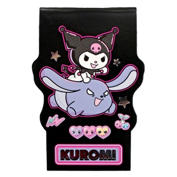 Блокнот А7  40л скоба "Куроми" без лин., тисн.фольгой, фигурн.выруб.