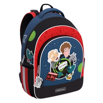 Ученический рюкзак с грудной перемычкой ErichKrause ErgoLine 15L Приключения Пети и Волка (Погоня)