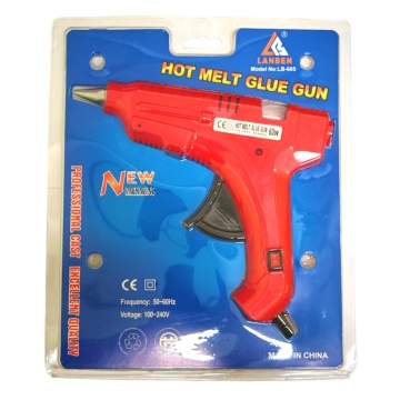 Клеевой пистолет, мощность 60 Вт, диаметр клеевого стержня 1,1см (2 стержня в комплекте)