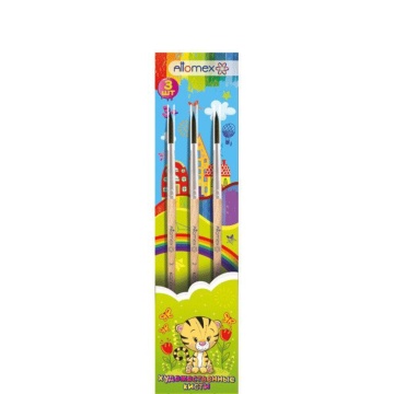 Набор кистей Колонок 3шт. 1,2,3