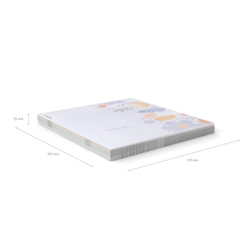 Тетрадь школьная ученическая ErichKrause Ikebana, 12 листов, линейка (в плёнке по 10 шт.)_MIX-PACK