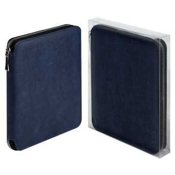 Ежедневник-органайзер недат. А5 кожзам., тв.пер., 120л. "Шеврет экстра синий"