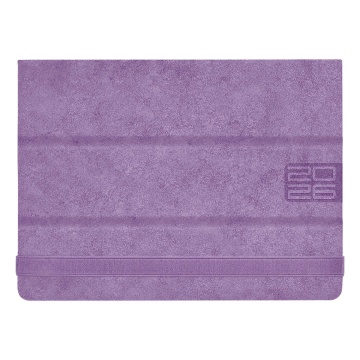 Планинг дат. 2026г 250*190мм 56л., кожзам., тв.пер. "Вачетто глосс сиреневый" резинка