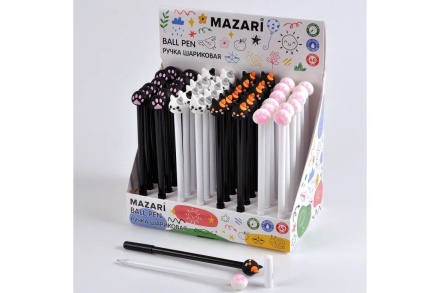 Ручка шар. "Коты-лапки" синяя, 0,7мм