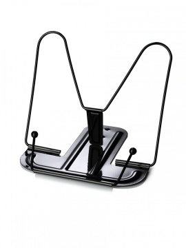 Подставка для книг, полностью металл, чёрная