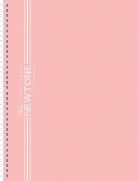 Тетрадь А4  80л кл. гребень Hatber "NEWtone Pastel. Розовый" многоур.перф.