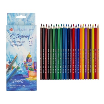 Карандаши цвет. акварельные 24цв Сонет