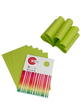 Бумага А4 цветная 50л Color Code НЕОН, зеленая
