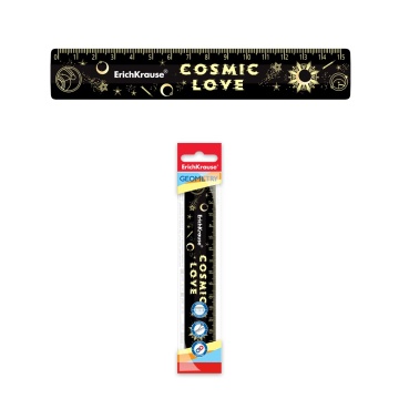 Линейка пластиковая ErichKrause® Magic Sky, 15см, во флоупаке