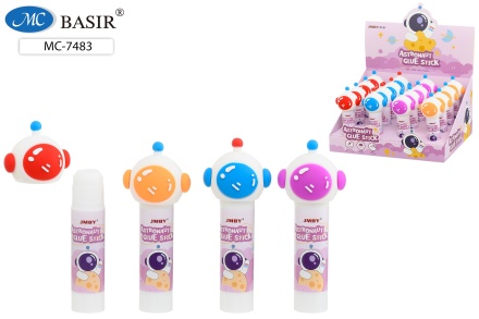 Клей-карандаш детский. "КОСМОС". Колпачок в виде шлема космонавта, 9 гр.