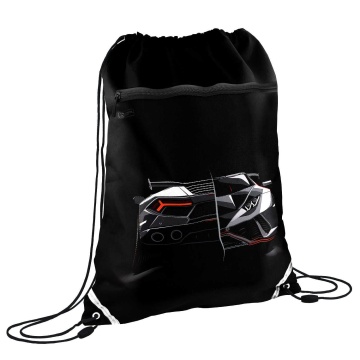 Мешок для обуви 1 отд, 360*480 карман, светоотр. "Кибергонка"