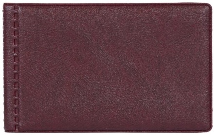 Визитница к/з на 28 визиток, бордо