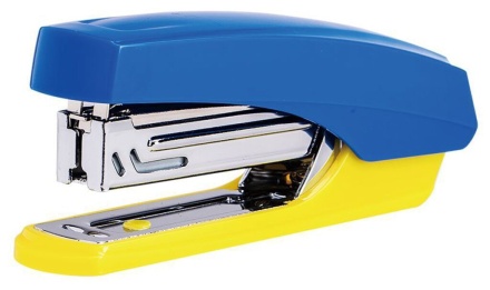 Степлер Deli 10 на 12 листов, корп. ассорти, 50 скоб
