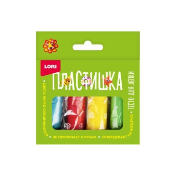 Тесто для лепки  4 цв.*30 гр., в карт. коробке