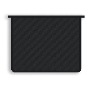 Папка д/тетрад. А4 (325*230*25) молния сверху, пластик "Офис непрозр. Чёрная"