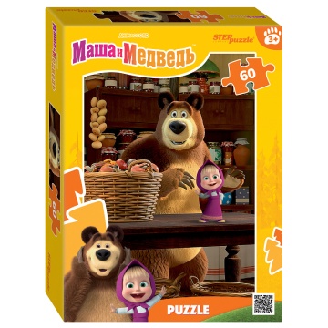 Пазлы 60 элементов 270*180мм "Маша и Медведь. Лесные истории" (Анимаккорд)