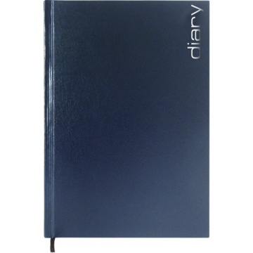 Ежедневник недат. А5 Attomex Orion 272 стр., тм.- синий, тв.обл., бумвинил, ляссе, 70г/м2