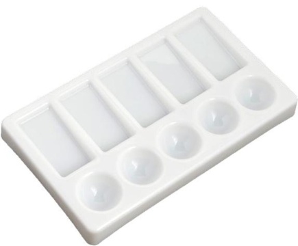 Палитра прямоуг. пластиковая