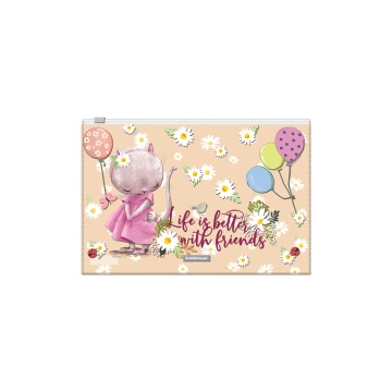 Зиплок-пакет пластиковый ErichKrause Милые зверушки, B5, ассорти (в пакете по 12 шт.)