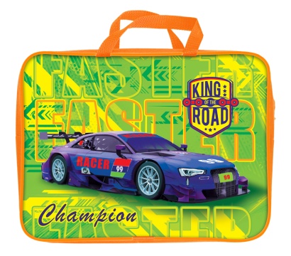 Папка А4 (360*270*80) с ручками, молния, ткань "Чемпион"