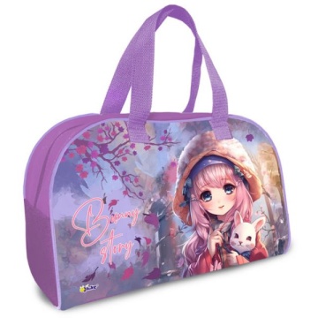 Сумка для внешкольных занятий. "Аниме с зайкой" (350*230*145 мм)