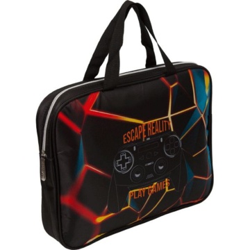 Папка А4 (360*280*80) с ручками, молния, ткань " Escape"