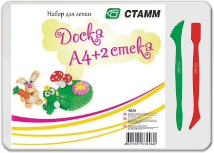 Доска для лепки А4 +2стека (071462)