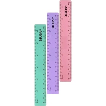 Линейка 16 см пластик. Pastel , ассорти
