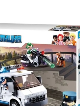 Конструктор пластм. Sluban "Полиция. Погоня на бронеавтобусе" 117 дет.