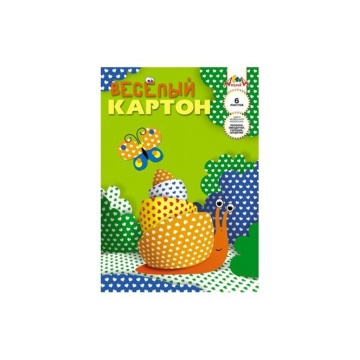 Картон цв. А4 6цв. 6л. мелов., двусторон., с узором, пл. 200 гр/м2 "Сердечки", в папке
