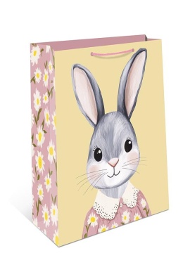 Пакет подар. бумажн. 33*42*10 см, 130гр/м2 Зайка