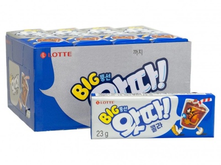 Жевательная резинка КОРЕЯ * WHATTA COLA, пластинки" 23гр., /уп.16шт./