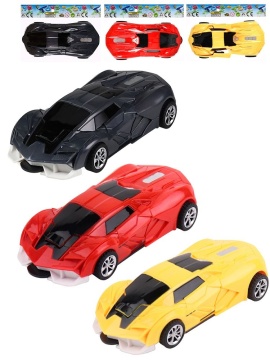 Трансформер 11см "Спорткар", цвет микс