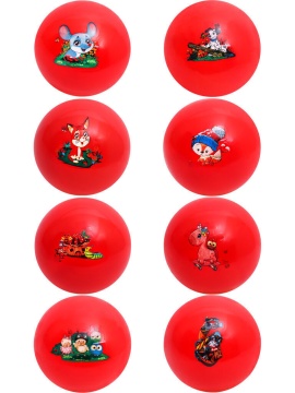 Мяч детский 12см "Зверюшки" ассорти НЕ НАДУТЫЙ