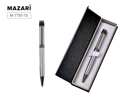 Ручка с пов.мех. в футляре "Sheen S" шарик.,0,7мм, металл., синие чернила