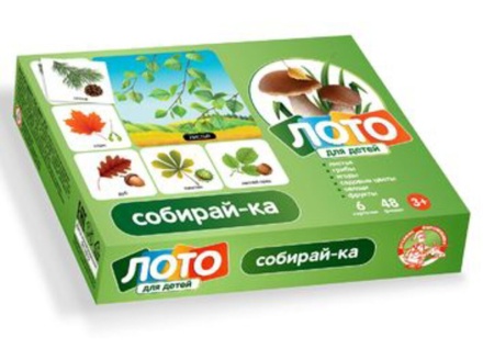 Лото детское "Собирай-ка" картон
