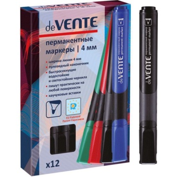 Маркер перманентный 4,0 мм  черный