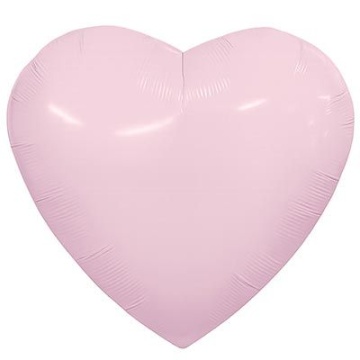 Шар фольга 36" "Сердце" зефирный  90см