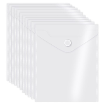 Конверт на кнопке 140*170мм 0,18мм, прозрачный