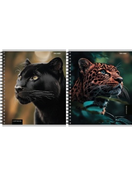 Тетрадь А5  48л кл. гребень Проф-Пресс "Красивые кошачьи"