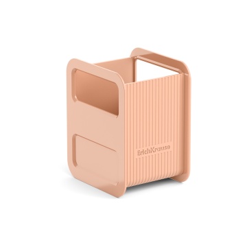 Подставка настольная пластиковая ErichKrause Техно, Цветущая нежность, персиковый