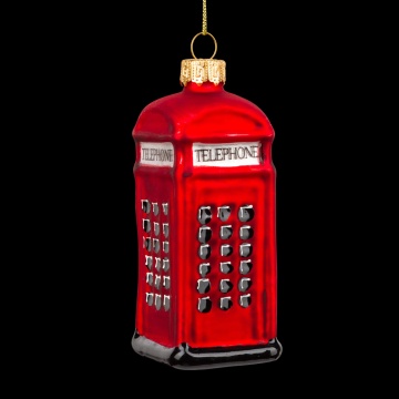 Украшение ErichKrause Decor Телефонная будка 9см, стекло