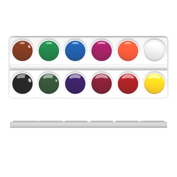 Акварельные краски 12цв. Erich Krause Basic light pack , в прозр. упаковке