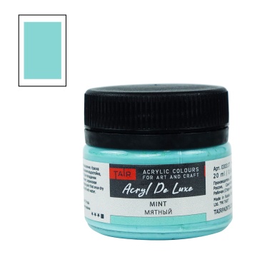 Краска акрил. "Акрил-Хобби" DeLux  20 мл, мятный