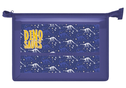 Папка д/труда А4 (325*230*100) 1отд. молния сверху, пластик "Археология"