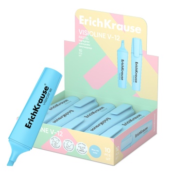Текстовыделитель EK Visioline V-12 Pastel, 0,6 - 5,0мм, голубой