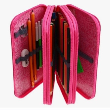 Пенал 3 секции. На молнии. Ламинированный. 125*205*55 мм. Аристократка (собачка)