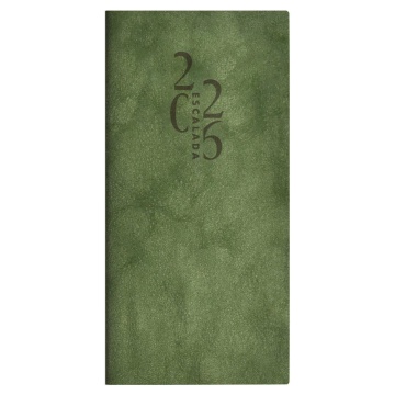 Еженедельник дат. 2026г (80*165мм) 64л., кожзам., мягк.пер. "Тиволи глосс хаки"