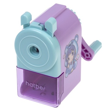 Точилка механическая 1 отв, Hatber "Мяу аниме" пласт.корпус