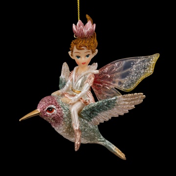 Украшение ErichKrause Decor Фея на колибри 9см